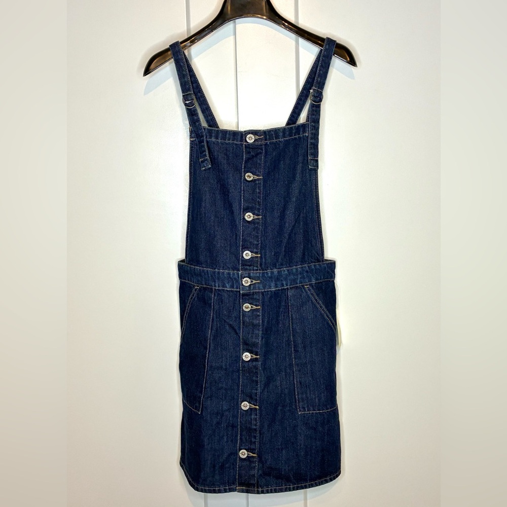 *NWT* Lucky Brand L Denim Overall Dress / Pinafore Jumper
